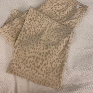 Leopard Print Fluffy Beige GapBody Pants